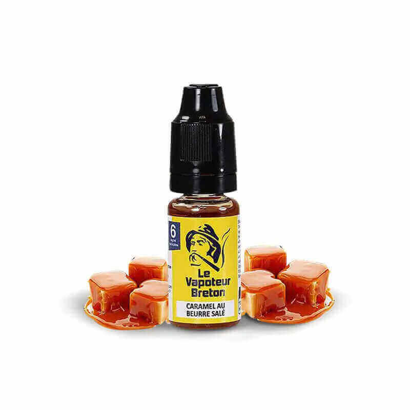 E-Liquide Le Vapoteur Breton Caramel au Beurre Salé 10ml 0 mg | VAPEVO