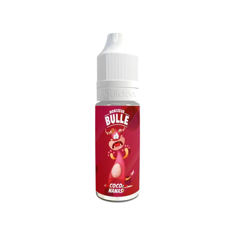 E-Liquide Liquideo Monsieur Bulle Coco Nanas 10ml 0 mg | VAPEVO