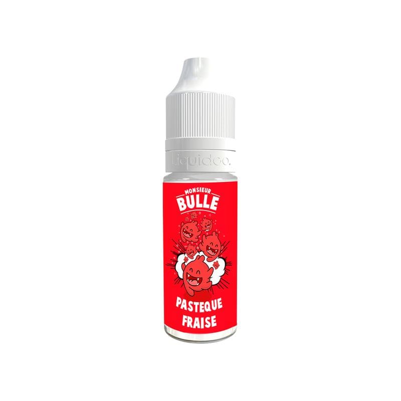E-Liquide Liquideo Monsieur Bulle Pastèque Fraise 10ml 0 mg | VAPEVO