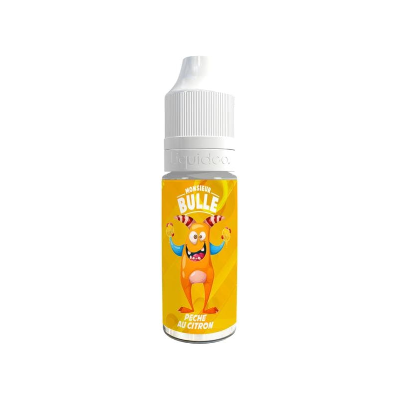 E-Liquide Liquideo Monsieur Bulle Pêche Au Citron 10ml 0 mg | VAPEVO