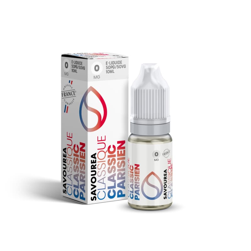 E-Liquide Savourea Classic Parisien 10ml 0 mg | VAPEVO