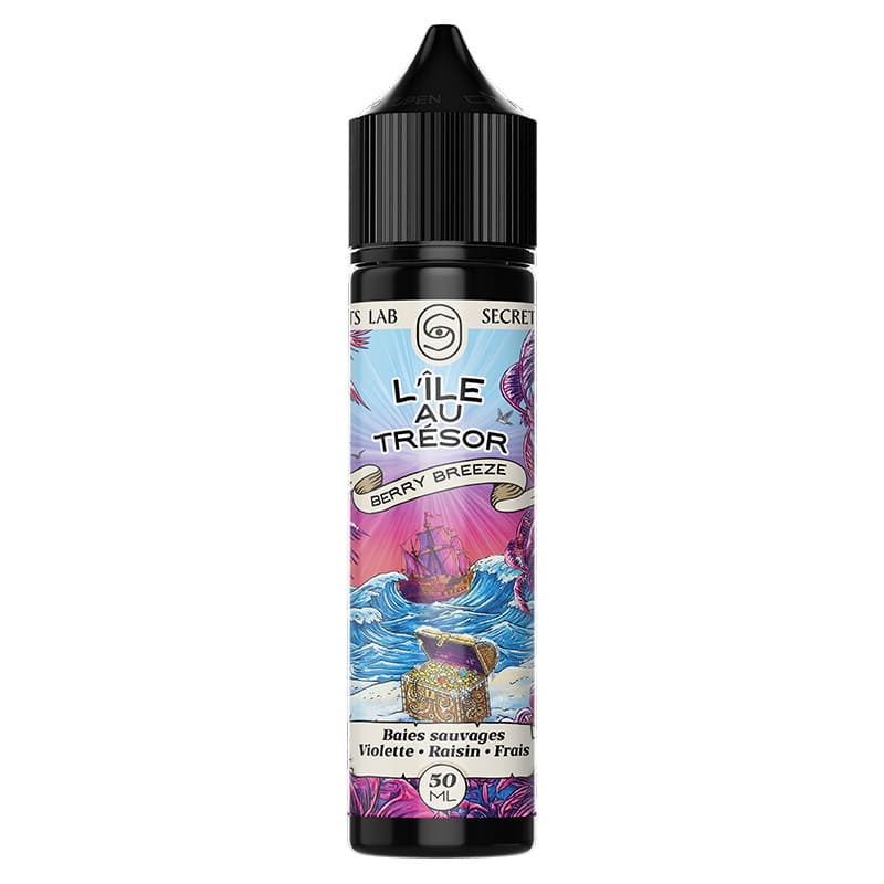 E-liquide Secret's Lab L'île au Trésor Berry Breeze 50ml 0mg | VAPEVO