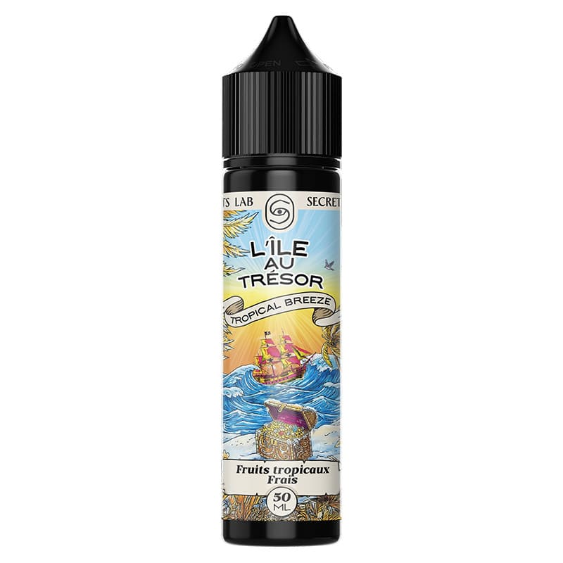 E-liquide Secret's Lab L'île au Trésor Tropical Breeze 50ml 0mg | VAPEVO