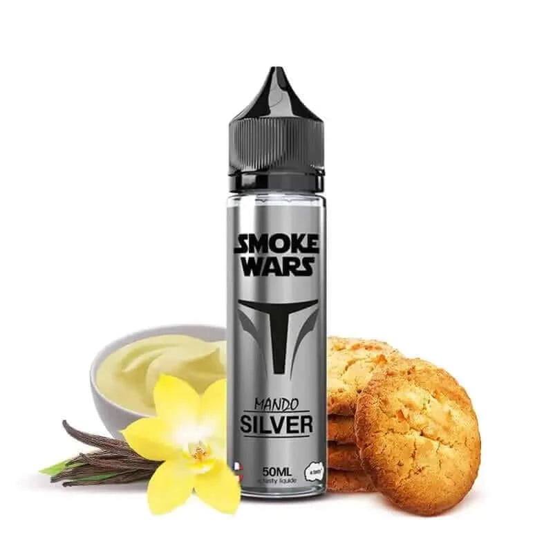 E.TASTY E-liquide Smoke Wars Mando Silver 50ml-0 mg-VAPEVO