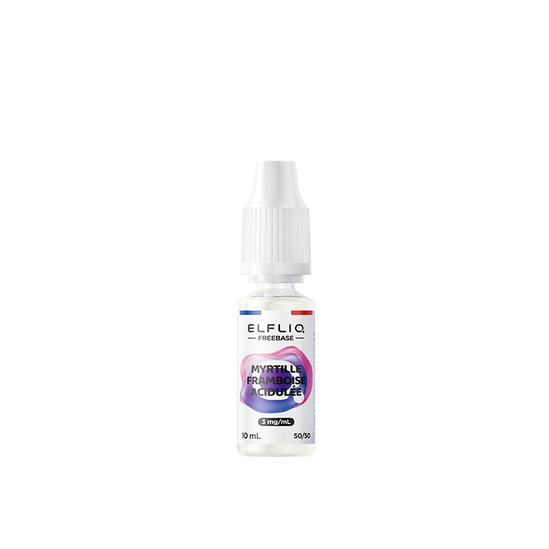 ELFBAR Elfliq Freebase Myrtille Framboise Acidulée - E-liquide 10ml 3 mg | VAPEVO