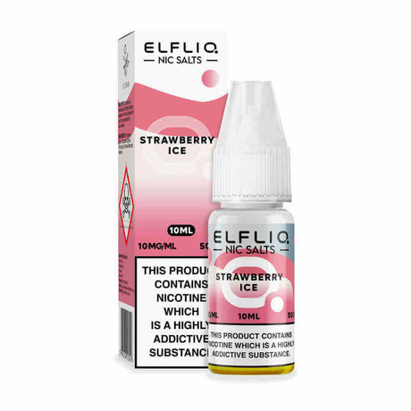 ELFBAR Elfliq Strawberry Ice - Sel de nicotine 10ml-VAPEVO