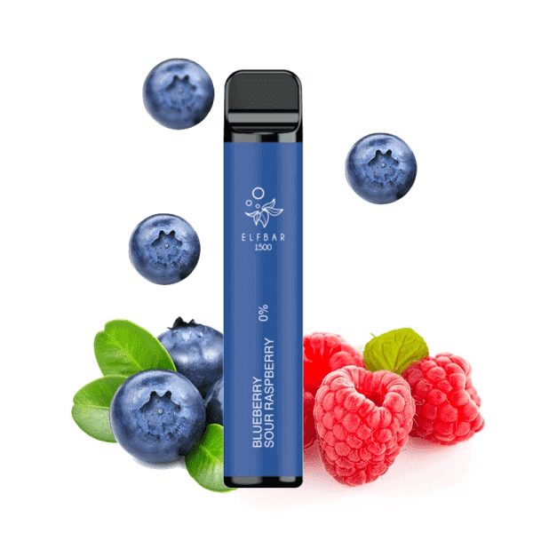 ELFBAR - Pod Jetable 1500 Puffs-0 mg-Blueberry Sour Raspberry-VAPEVO