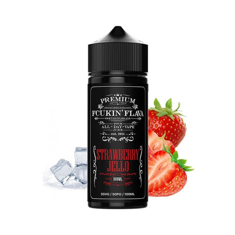 FCUKIN FLAVA - Strawberry Jello - E-liquide 100ml-0 mg-VAPEVO