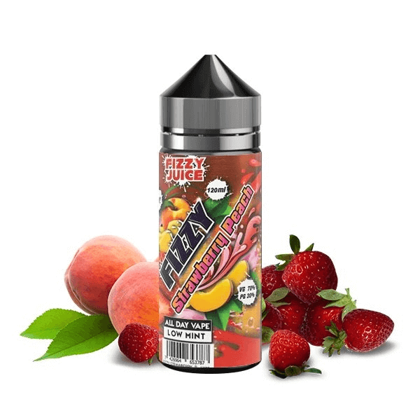 FIZZY Strawberry Peach - E-liquide 100ml - VAPEVO