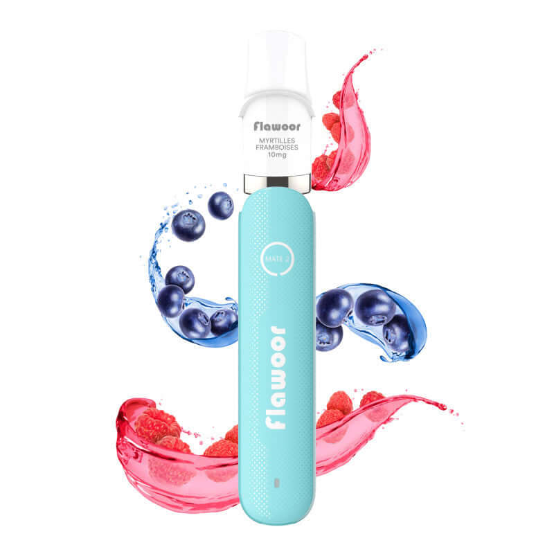 FLAWOOR Mate 2 - Puff Rechargeable 600 Puffs-10 mg-Barbe à Papa-VAPEVO