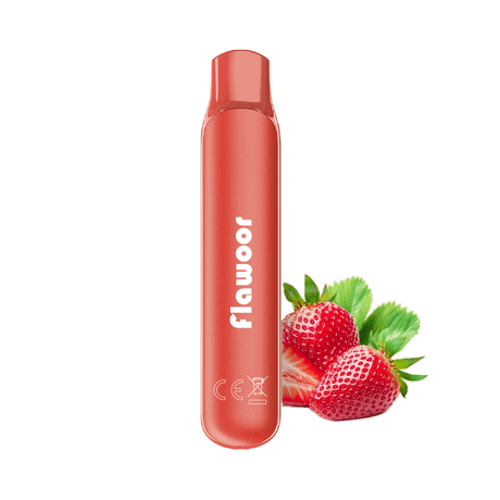 FLAWOOR MATE - Pod Jetable 600 Puffs-0 mg-Fraise Explosion-VAPEVO