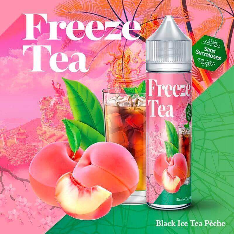 FREEZE TEA Black Ice Tea Peach - E-liquide 50ml - VAPEVO