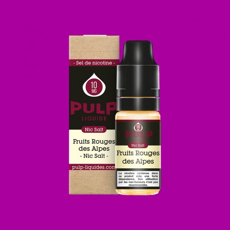 E-liquide Sel de Nicotine Fruits Rouges des Alpes 10ml - PULP Nic Salt
