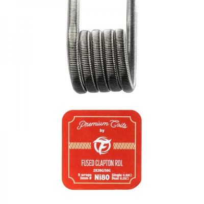 FUMYTECH - Pack de 10 Coils Prémontés Fused Clapton Ni80 28Gx2+38G 0.5Ω (10pcs) | VAPEVO