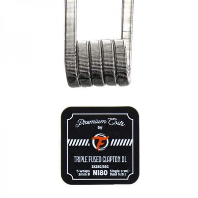 FUMYTECH - Pack de 10 Coils Prémontés Triple Fused Clapton Ni80 28Gx3+38G 0.3Ω (10pcs) | VAPEVO