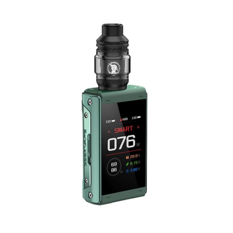 GEEKVAPE Aegis X Touch T200 - Kit E-Cigarette 200W 5.5ml-Blackish Green-VAPEVO