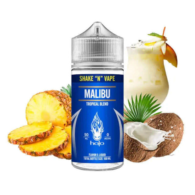 HALO Malibu - E-liquide 50ml-0 mg-VAPEVO