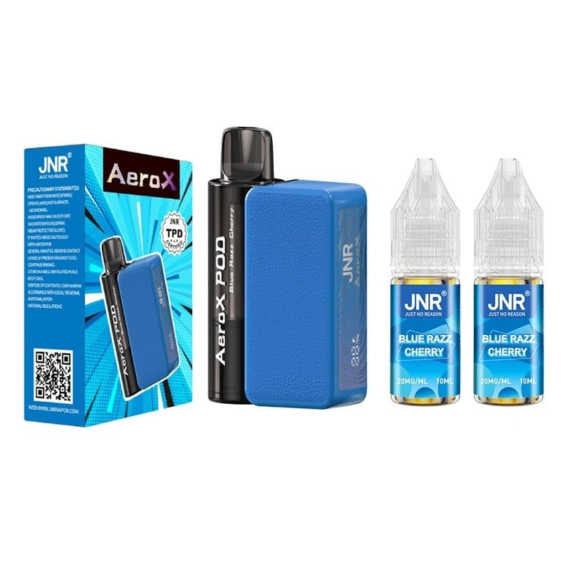 JNR Aero X 32K - Puff Rechargeable 20mg-20 mg-Blue Razz Cherry-VAPEVO