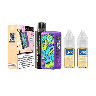 JNR Aero X 32K - Puff Rechargeable 20mg 20 mg Peach Berry | VAPEVO