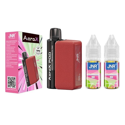 JNR Aero X 32K - Puff Rechargeable 20mg 20 mg Strawberry Ice | VAPEVO