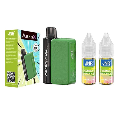 JNR Aero X 32K - Puff Rechargeable 20mg-20 mg-Summer Peach Ice-VAPEVO