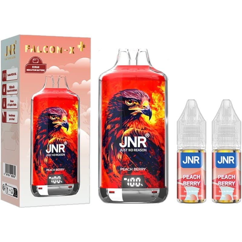 JNR Falcon X 28000 - Puff Rechargeable 20mg-20 mg-Black Dragon Ice-VAPEVO