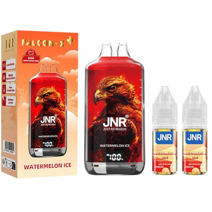 JNR Falcon X 28000 - Puff Rechargeable 20mg-20 mg-Black Dragon Ice-VAPEVO