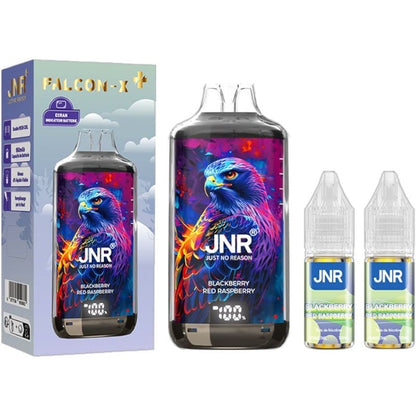 JNR Falcon X 28000 - Puff Rechargeable 20mg-20 mg-Black Dragon Ice-VAPEVO