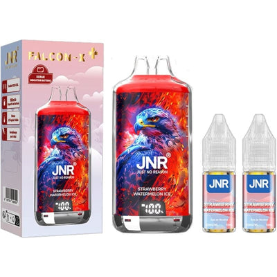 JNR Falcon X 28000 - Puff Rechargeable 20mg 20 mg Strawberry Watermelon Ice | VAPEVO
