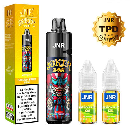 JNR Joker 24k - Puff Rechargeable 20mg-20 mg-Passion Fruit Kiwi-VAPEVO