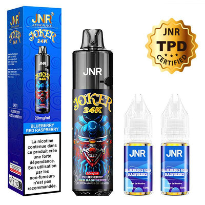 JNR Joker 24k - Puff Rechargeable 20mg Blueberry Red Raspberry | VAPEVO