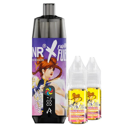 JNR X FIGHTER FUEL Shisha Plus 28K - Puff Rechargeable 20mg-20 mg-Ivy Punch-VAPEVO