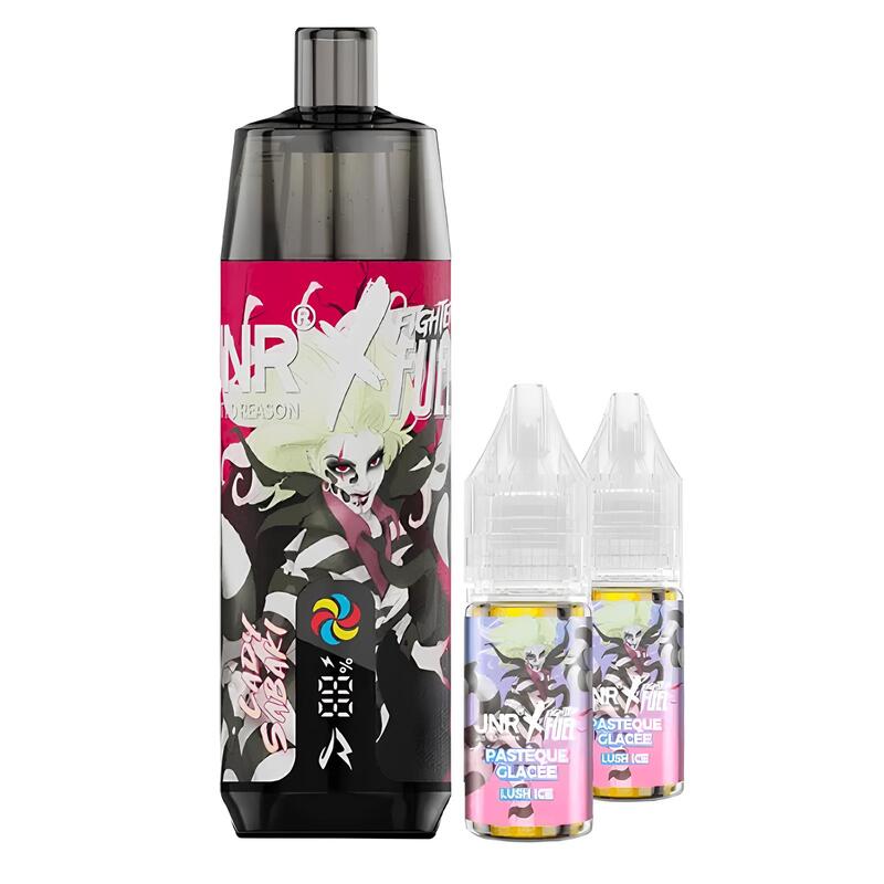 JNR X FIGHTER FUEL Shisha Plus 28K - Puff Rechargeable 20mg-20 mg-Lady Sabaki-VAPEVO