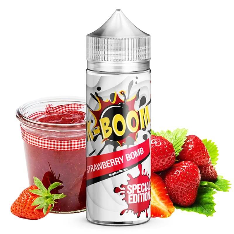 K-BOOM Special Edition - Strawberry Bomb - Arôme 10ml (+ Flacon 120ml)-VAPEVO