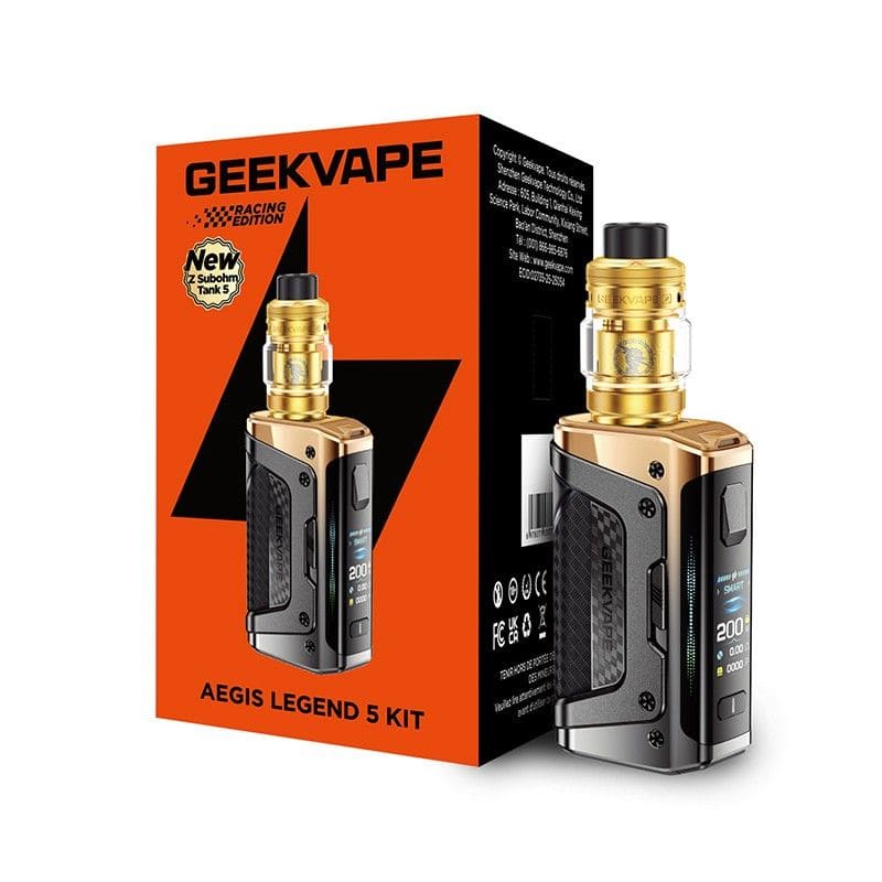 Kit Geekvape Aegis Legend 5 200W 5.5ml Racing Gold | VAPEVO