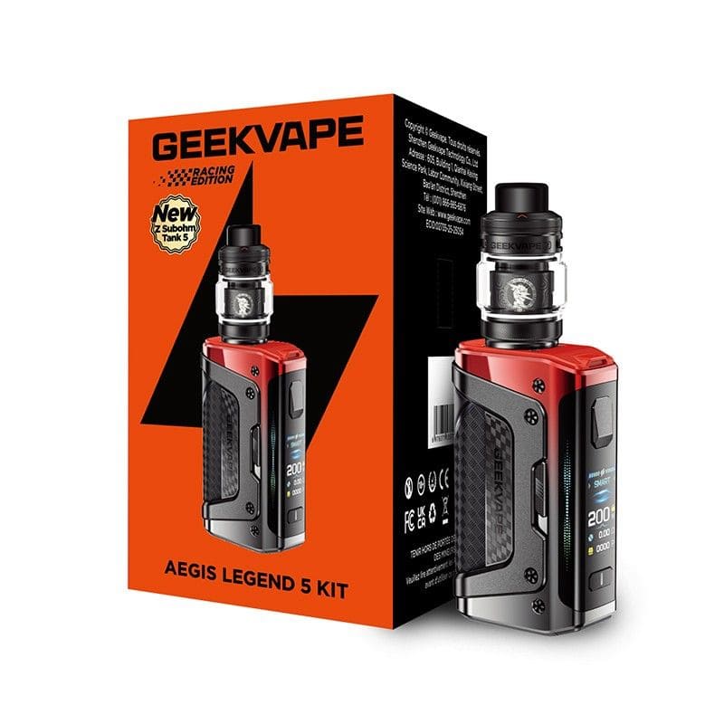 Kit Geekvape Aegis Legend 5 200W 5.5ml Turbo Red | VAPEVO