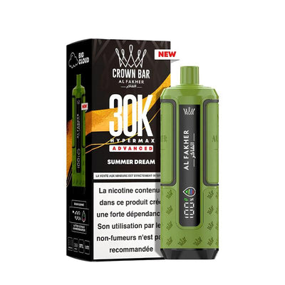Kit Puff Al Fakher Crown Bar HyperMax Advanced 30K 6mg Summer Dream | VAPEVO