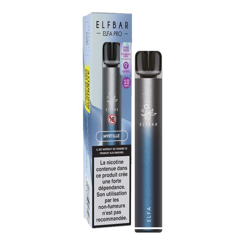 Kit Puff Elfbar Elfa Pro - 2ml 500mAh 10 mg Myrtille | VAPEVO