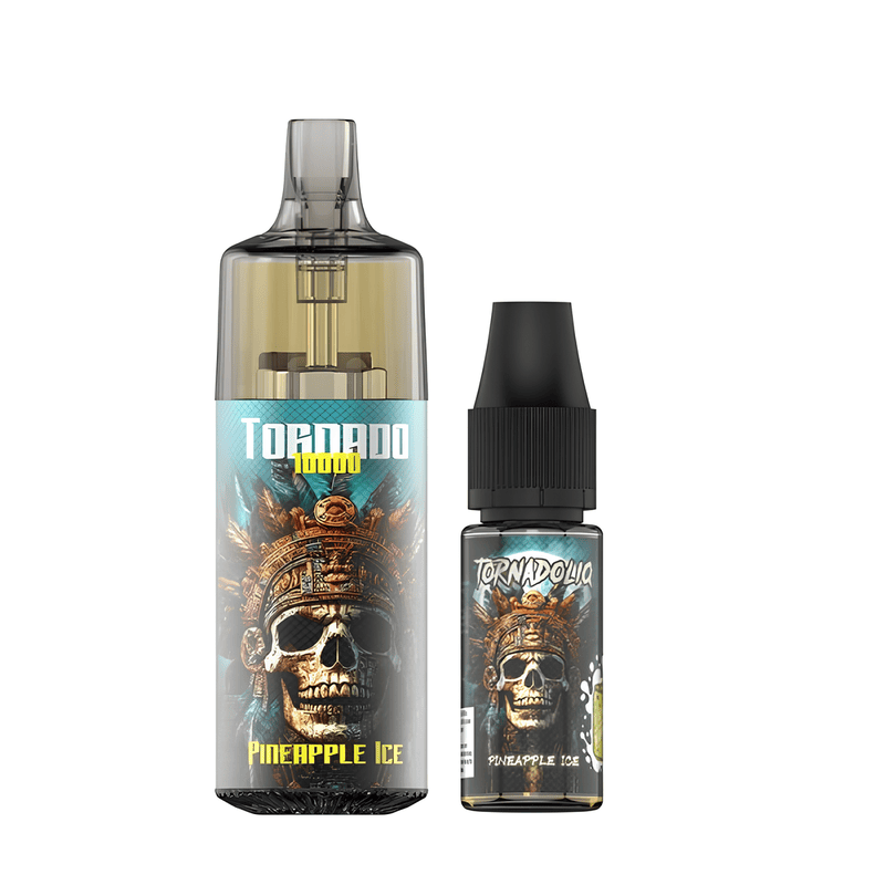 Kit Puff Gobar Tornado 10000 10ml 10 mg Pineapple Ice | VAPEVO