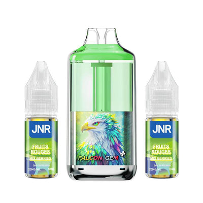 Kit Puff JNR Falcon Gem+ 30K 20mg Mixed Berries | VAPEVO