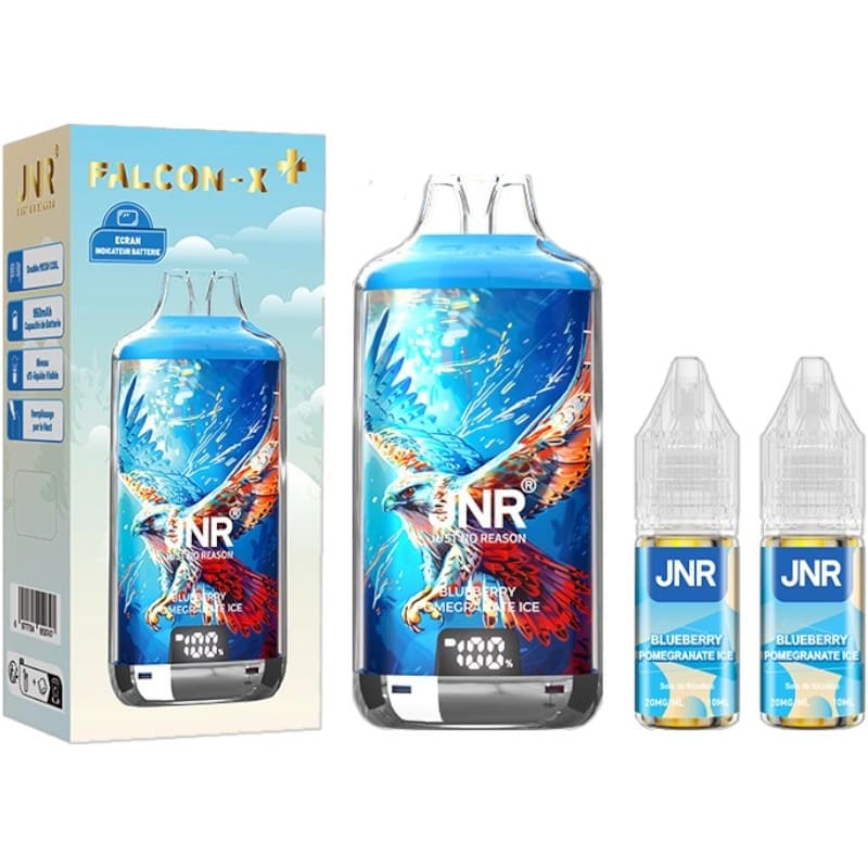 Kit Puff JNR Falcon X 28000 20mg 20 mg Blueberry Pomegranate Ice | VAPEVO