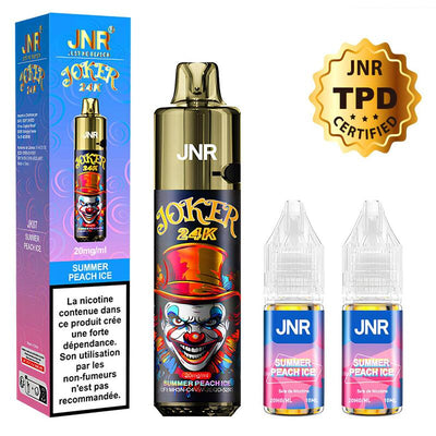 Kit Puff JNR Joker 24K 20mg Summer Peach Ice | VAPEVO