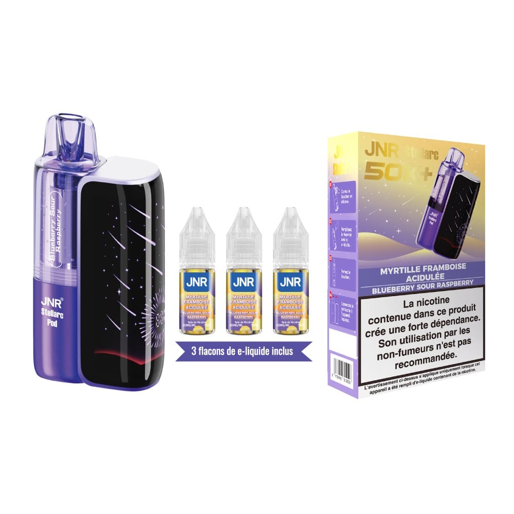 Kit Stellarc 50K+ de JNR | Vape Rechargeable 50 000 Puffs VAPEVO Kit Stellarc 50K+ de JNR | Vape Rechargeable 50 000 Puffs VAPEVO