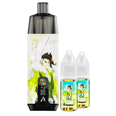 Kit Puff JNR X Fighter Fuel Shisha Plus 28K 20mg Green Blitz | VAPEVO