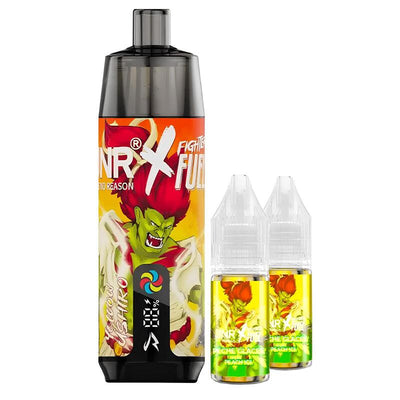 Kit Puff JNR X Fighter Fuel Shisha Plus 28K 20mg Yellow Ushiro | VAPEVO