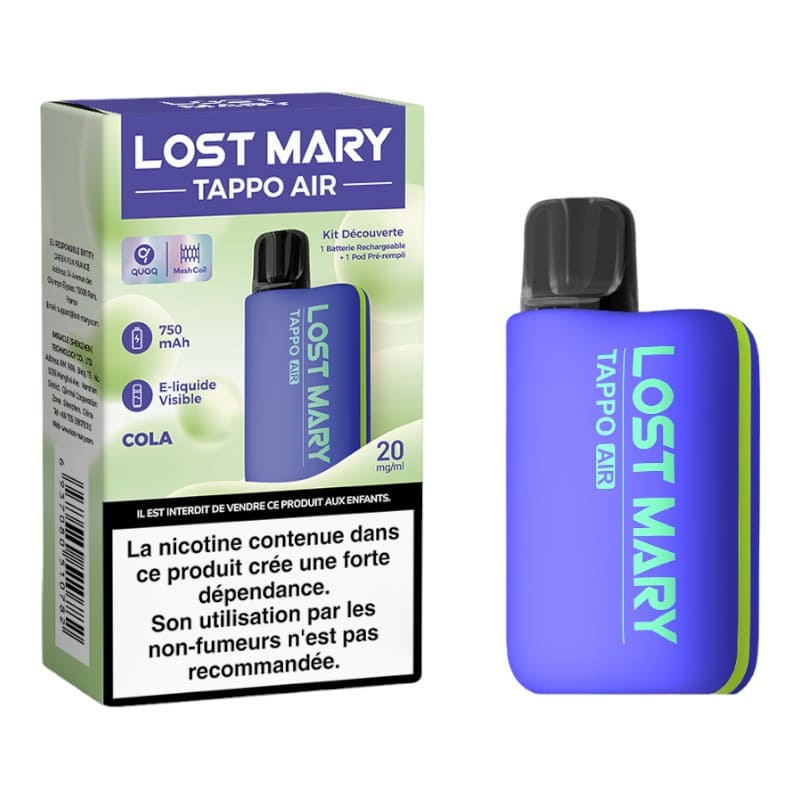Kit Puff Lost Mary Tappo Air 600 Puffs 10 mg Cola | VAPEVO