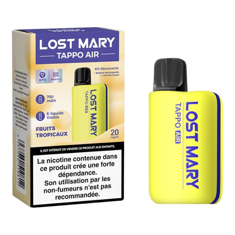 lost mary vape non nicotine Puff TAPPO AIR Kit Are vape pens, or cigarrillo electrónico Flavour:Turkish Tobacco