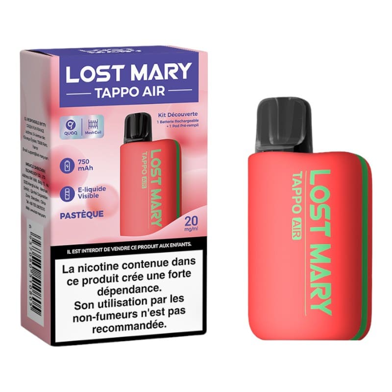 Kit Puff Lost Mary Tappo Air 600 Puffs 10 mg Pastèque | VAPEVO