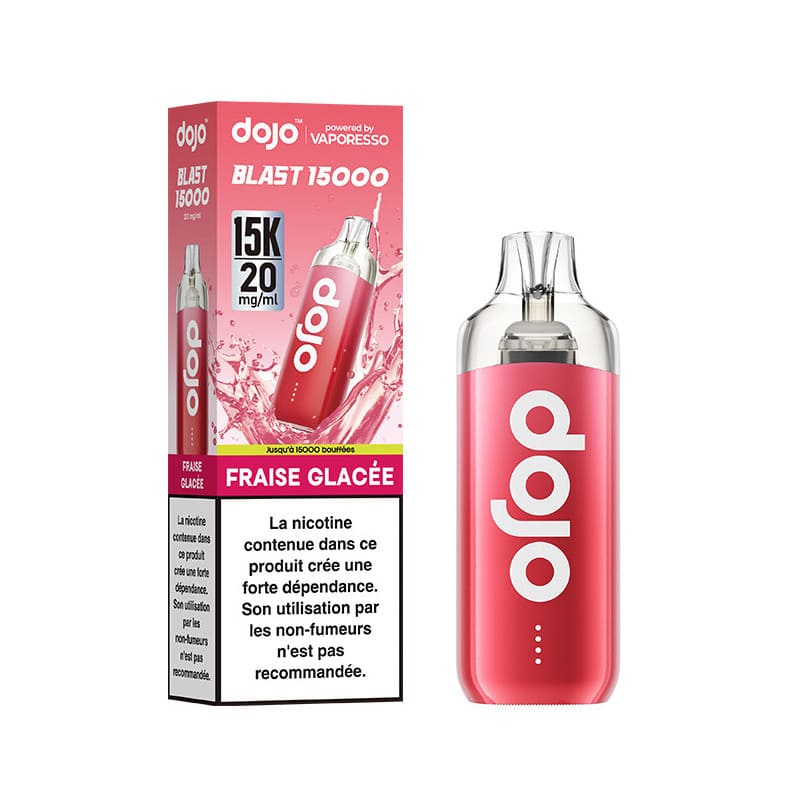 Kit Puff Vaporesso Dojo Blast 15K 20mg Fraise Glacée | VAPEVO