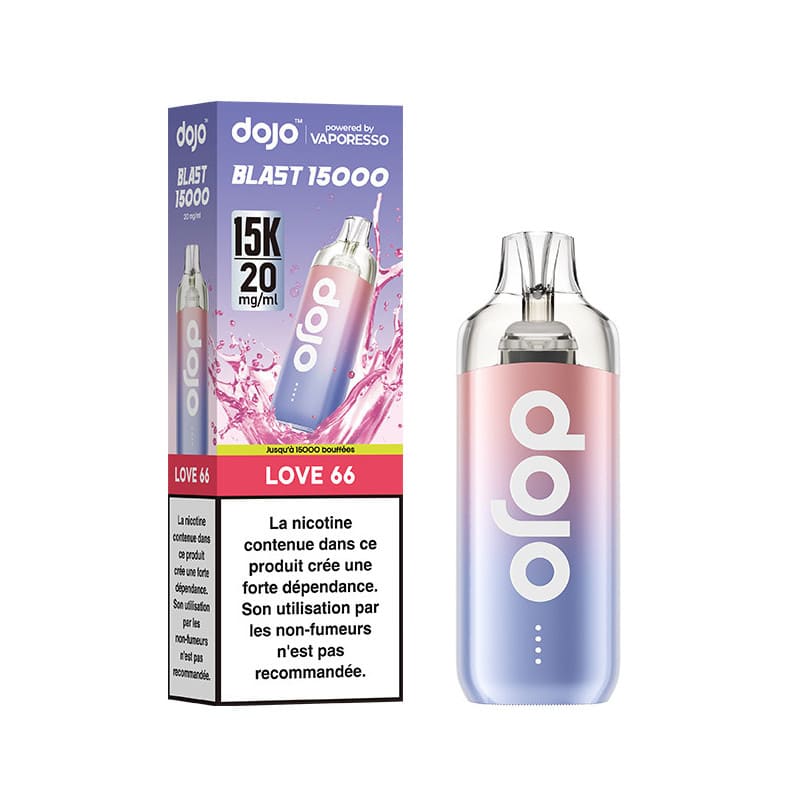 Kit Puff Vaporesso Dojo Blast 15K 20mg Love 66 | VAPEVO